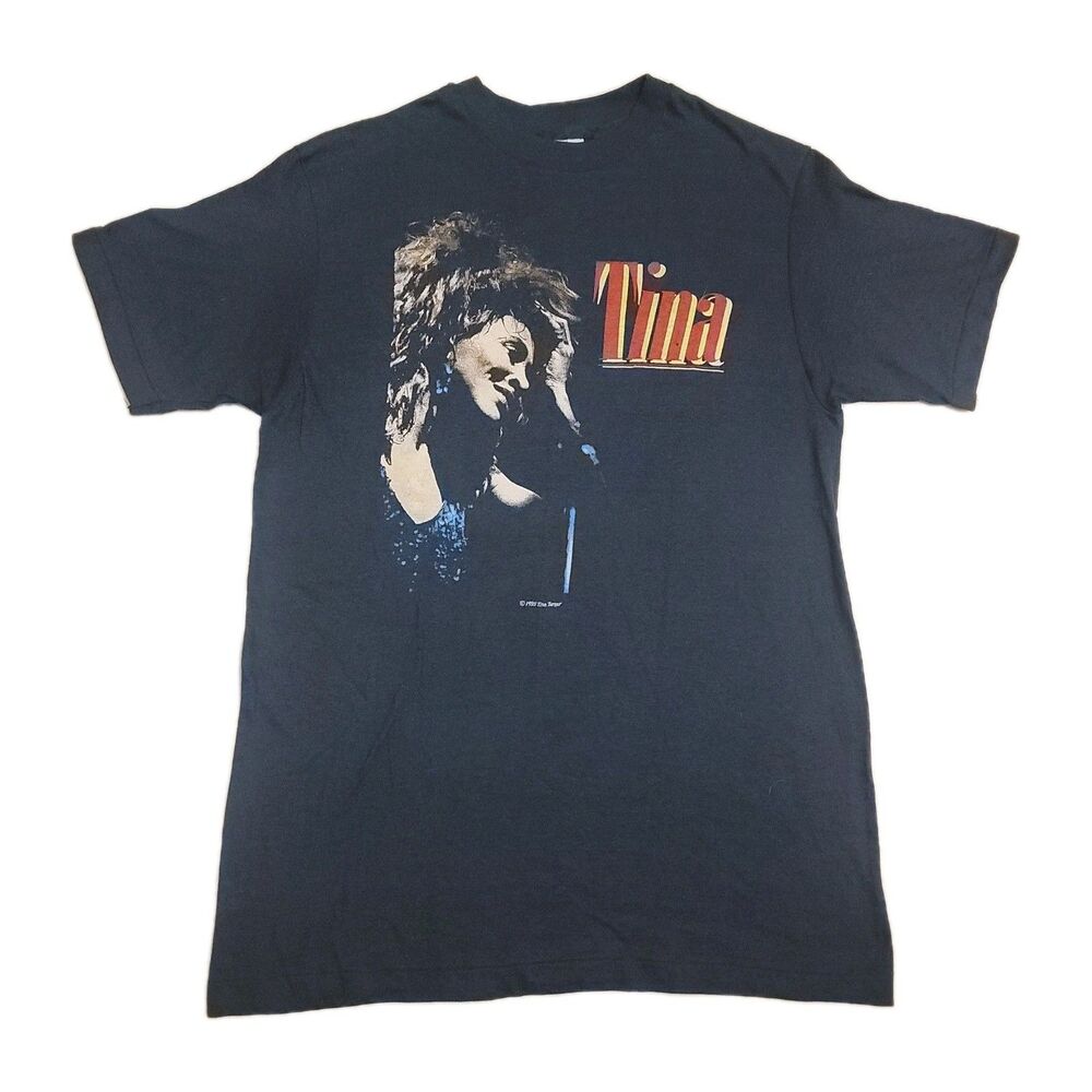 Vintage 1985 Tina Turner Private Dancer Tour Concert T-Shirt Pepsi Medium